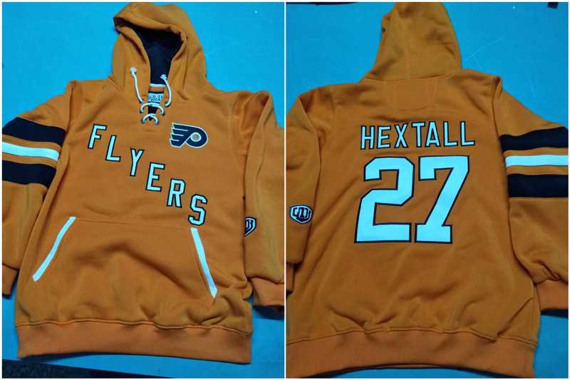 Women Philadelphia Flyers 27 Ron Hextall Orange All Stitched Pullover Hoodie,We sell and wholesale Women Philadelphia Flyers 27 Ron Hextall Orange All Stitched Pullover Hoodie on line form chian!
